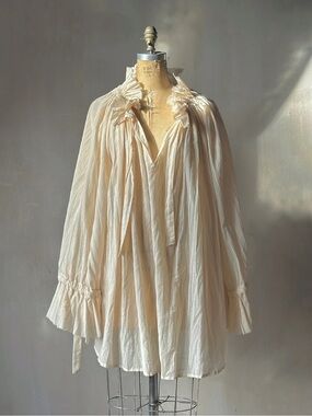 Nuit Atelier Alchemist Chemise in Parchment Cotton Gauze